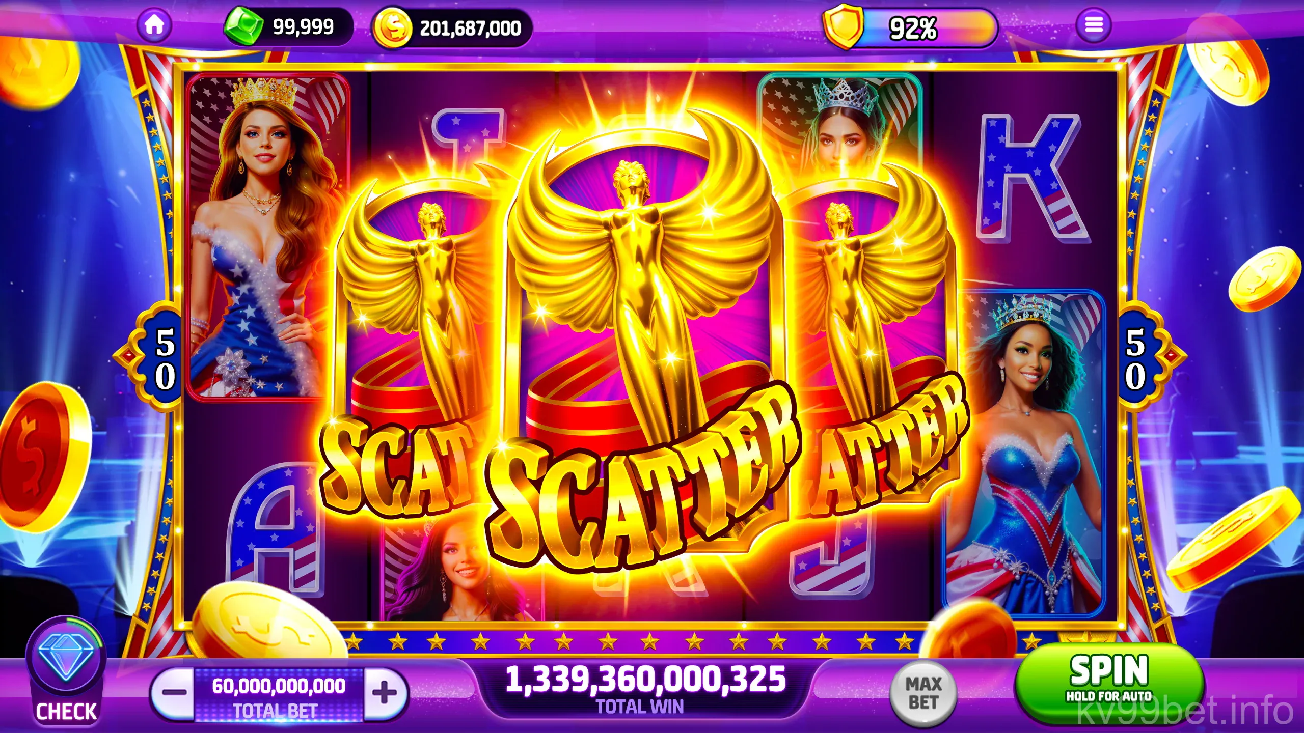 Giao diện ứng dụng kv99bet